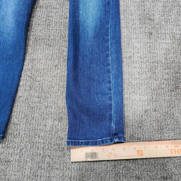 Old Navy Jeans Wow Straight High Rise Blue Pockets Size 2 - Picture 9 of 12